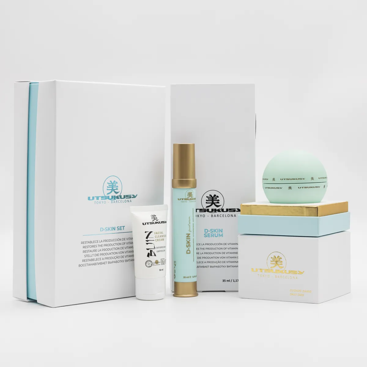 set facial serum crema vitamina D